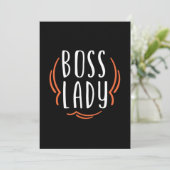 Moeder Cadeau Baas Dame Kaart (Staand voorkant)