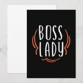Moeder Cadeau Baas Dame Kaart (Voorkant / Achterkant)