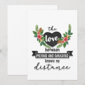 Moeder Cadeau De Liefde Tussen Moeder En Dochter Kaart (Voorkant / Achterkant)