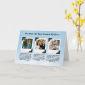 Moeder Cadeau Foto Collage Kaart (Gele Bloem)