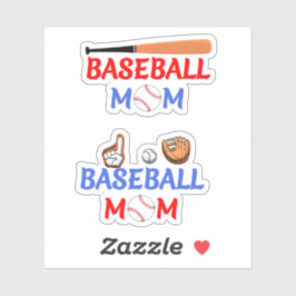 Moeder Cadeau, Honkbal Moeder Stickers
