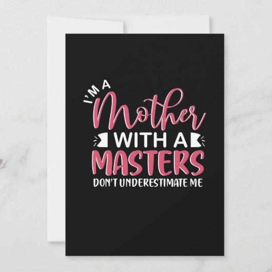 Moeder Cadeau Ik Ben Een Moeder Met Een Master Kaart (Voorkant)