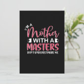 Moeder Cadeau Ik Ben Een Moeder Met Een Master Kaart (Staand voorkant)