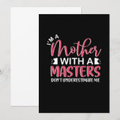 Moeder Cadeau Ik Ben Een Moeder Met Een Master Kaart (Voorkant / Achterkant)