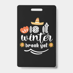 Moeder Cadeau Is Het Winter Badge