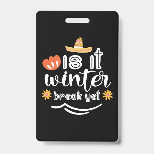 Moeder Cadeau Is Het Winter Badge (Voorzijde)