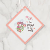  moeder cadeau Label – Bloemen Moederdag (Achterkant)