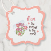  moeder cadeau Label – Bloemen Moederdag (Voorkant)