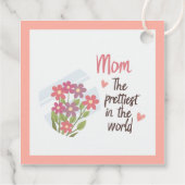  moeder cadeau Label – Bloemen Moederdag (Achterkant)