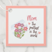  moeder cadeau Label – Bloemen Moederdag (Voorkant)