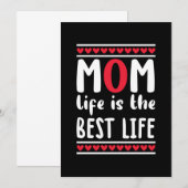 Moeder Cadeau Moeder Leven Is Het Beste Leven Kaart (Voorkant / Achterkant)
