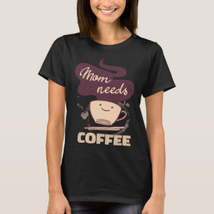 Moeder Cafeïne Weekend Kleding Koffie T-shirt