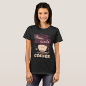 Moeder Cafeïne Weekend Kleding Koffie T-shirt (Voorkant volledig)