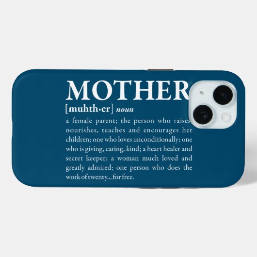 Moeder Case-Mate iPhone Case (Achterkant (horizontaal))