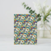 MOEDER CAT EN KITTEN, PATCHWORK QUILTS, PINCUSHION BRIEFKAART (Staand voorkant)
