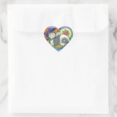 MOEDER CAT EN KITTEN, PATCHWORK QUILTS, PINCUSHION HART STICKER (Tas)