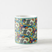 MOEDER CAT EN KITTEN, PATCHWORK QUILTS, PINCUSHION KOFFIEMOK (Center)