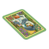 MOEDER CAT EN KITTEN, POTTE STROMEN, BOWS EN LACE MAGNEET (Rechterzijde)