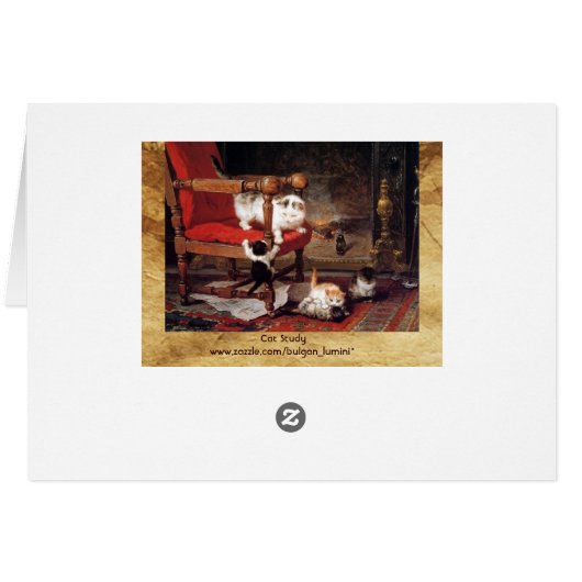 MOEDER CAT-SPELEN MET KITTENS-Moederdag (Achterkant Horizontaal)