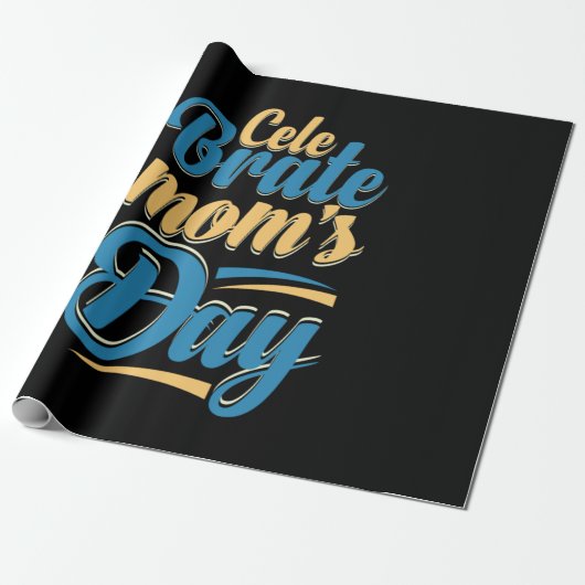 Moeder Celebrate Moederdag Cadeaupapier (Uitgerold)