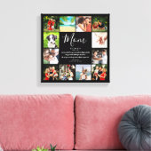 Moeder Citaat Script Zwart En Wit 12 Foto Collage Canvas Afdruk (Insitu (Woonkamer))