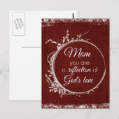 Moeder citaat: weerspiegeling van Gods liefde Briefkaart (Voorkant / Achterkant)