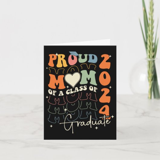 Moeder CL van 2024 Senior 24 Afstuderen Afstuderen Kaart (Voorkant)