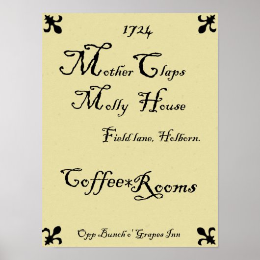 Moeder Claps Molly House Poster (Voorkant)