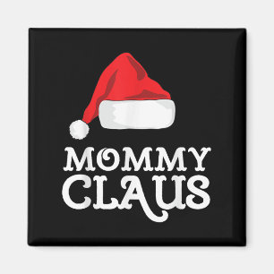 Moeder Claus Kerstmis Santa's Hoed Pyjama Familie Magneet