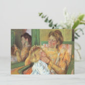 Moeder Combing Child's Hair | Mary Cassatt (Staand voorkant)