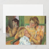 Moeder Combing Child's Hair | Mary Cassatt (Voorkant / Achterkant)