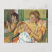 Moeder Combing Child's Hair | Mary Cassatt Briefkaart (Voorkant)