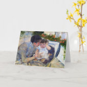 Moeder Comfort de Baby, Mary Cassatt Kaart (Gele Bloem)