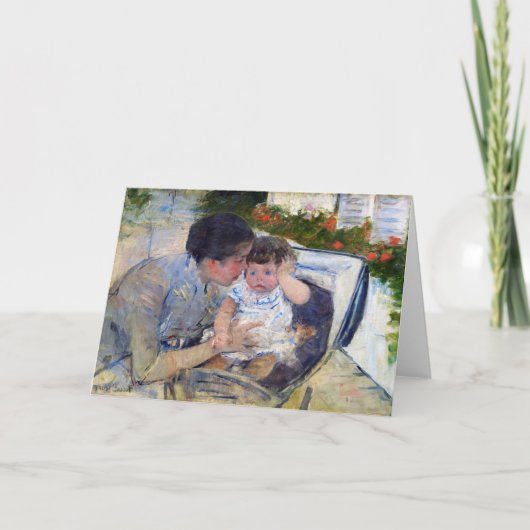 Moeder Comfort de Baby, Mary Cassatt Kaart (Voorkant)