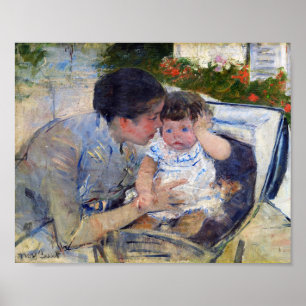 Moeder Comfort de Baby, Mary Cassatt Poster