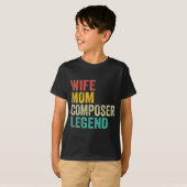 Moeder Composer Legend Moederdag Vintage T-shirt (Voorkant volledig)