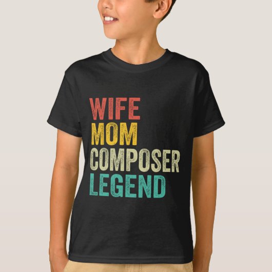 Moeder Composer Legend Moederdag Vintage T-shirt (Voorkant)