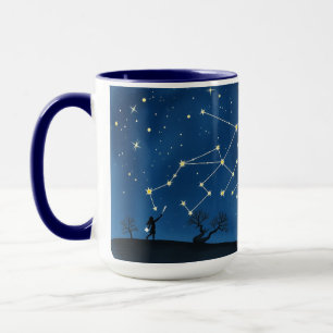 Moeder Constellatie Lachlijnen Kaart  Mok