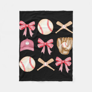 Moeder Coquette Moederdag Vrouwen Meisjes Honkbal Fleece Deken