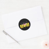 Moeder Coquette Moederdag Vrouwen Softbal Mama Ronde Sticker (Envelop)