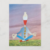 Moeder dag eend houdt van yoga zen groeten briefkaart (Voorkant)