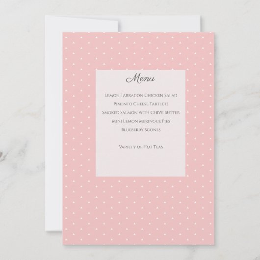 Moeder Dag Tea Party Kaart (Achterkant)