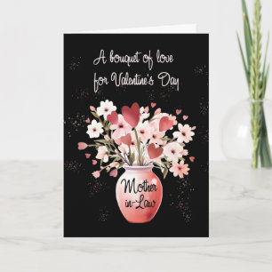 Moeder-dag Vaas van Liefde op Valentijnsdag Kaart