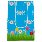 Moeder Daisy met Tulpen Medium Cadeauzakje (Achterkant)