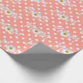 Moeder Daisy Op Stippen Inpakpapier (Hoek)
