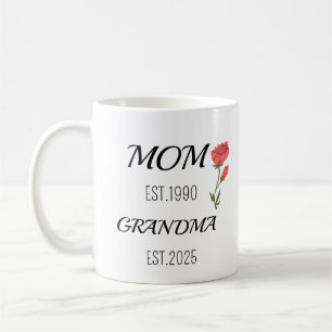 Moeder Dan Oma Typografie Familie Ontwerp Koffiemok