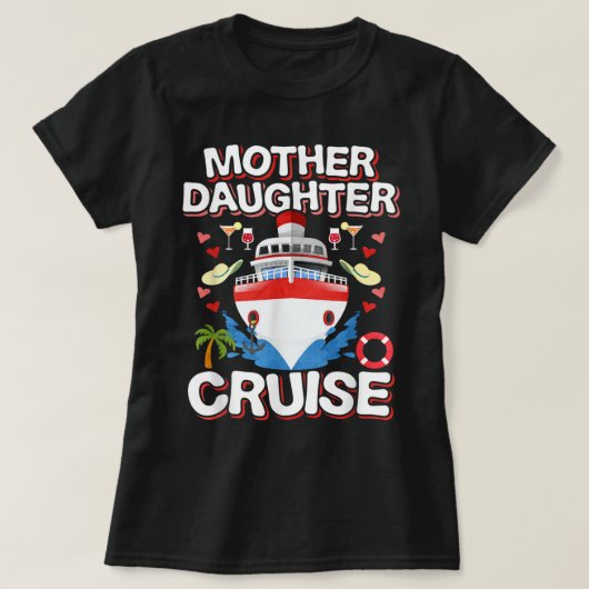 Moeder Daughter Cruise T-shirt (Design voorkant)