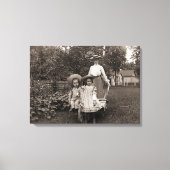 Moeder Daughters 1890 Heirloom Gardening Garden Canvas Afdruk (Voorkant)