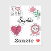Moeder Day Love mama Pack Sticker (Vel)