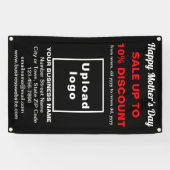 Moeder Day Sale Business Black 2,5 x 4’ banner (Horizontaal)